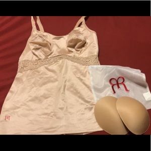 Ruby Ribbon Lace Full Support Cami with Petals
